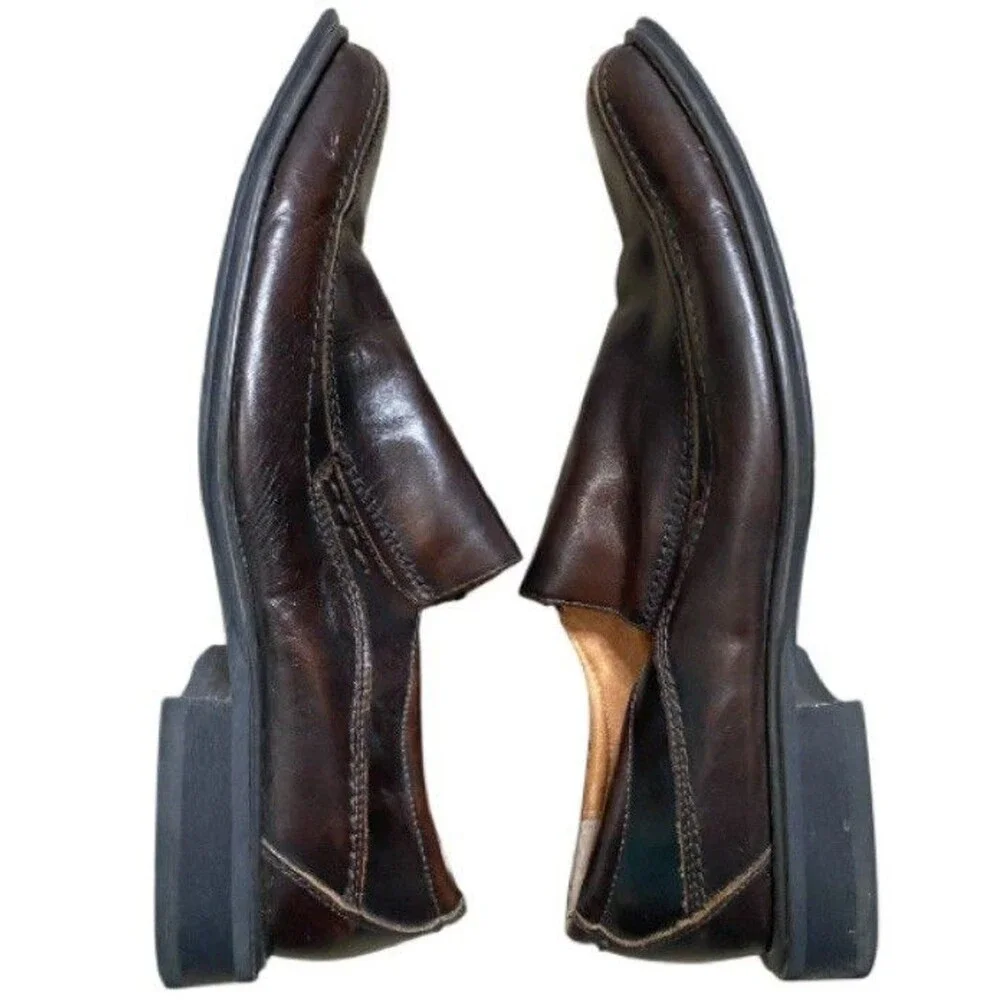 Jeffrey Tyler Men's Brown Leather Lincoln Dress Shoes Size 12M